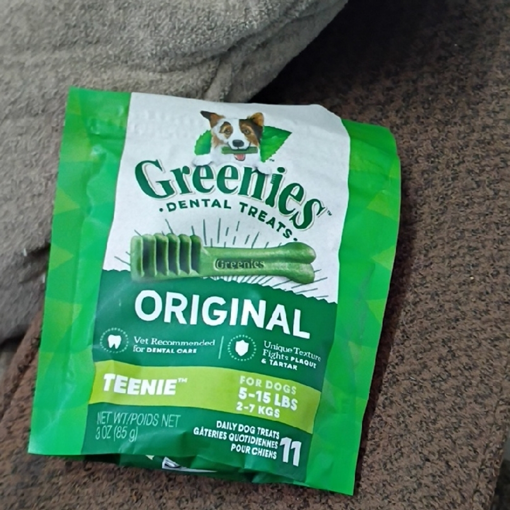 Free Original Teenie Dental Dog Treats - Green